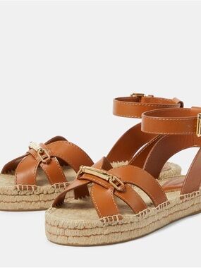 Zimmermann Prisma leather espadrille sandals